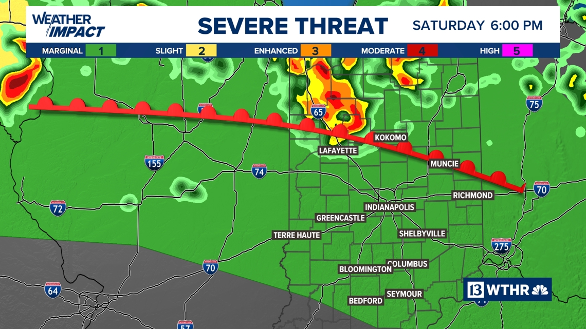 Humid heat this weekend; severe storms possible Saturday