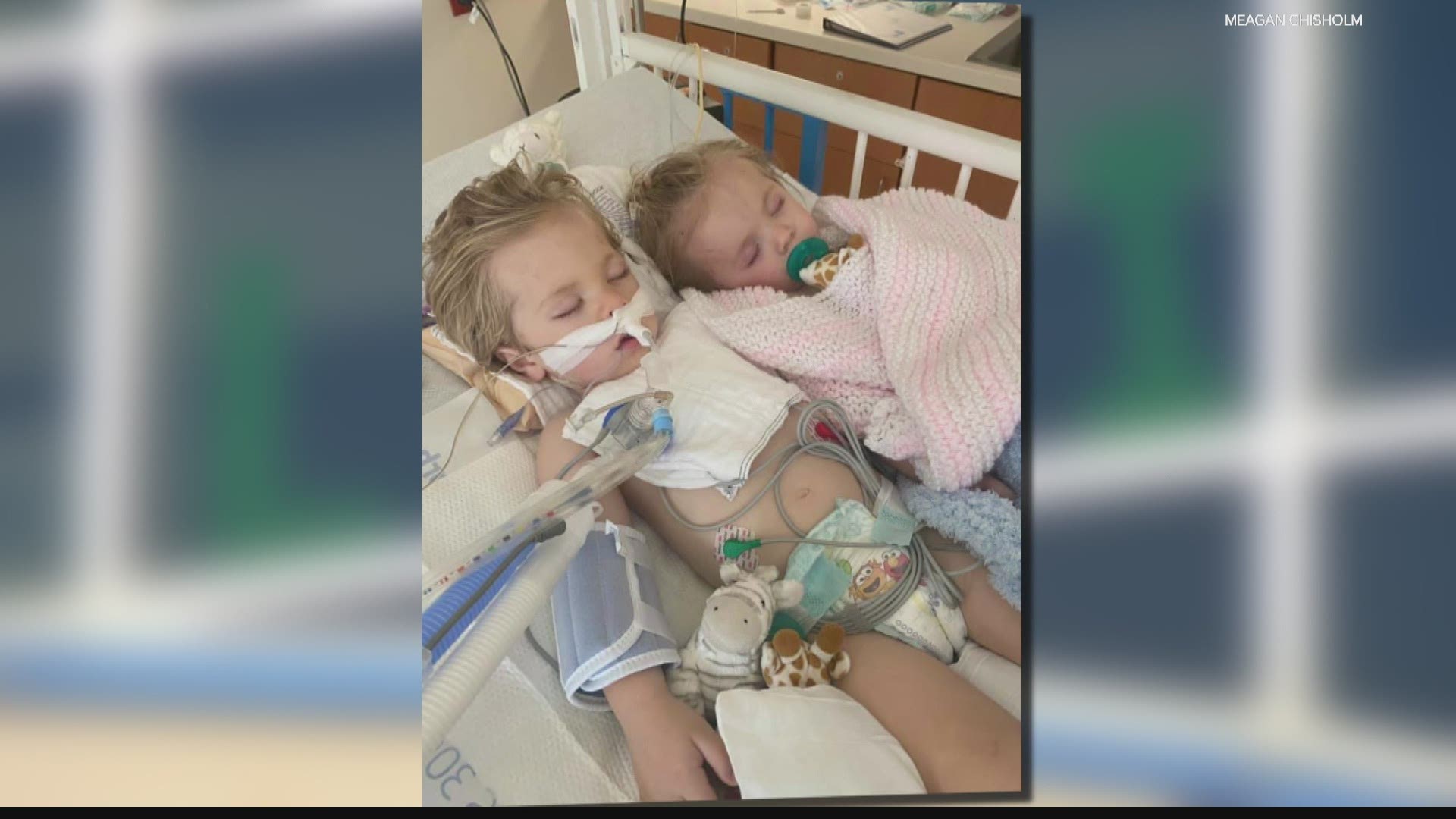 Strangers from across the world are praying for twins as they recover from a near drowning incident.