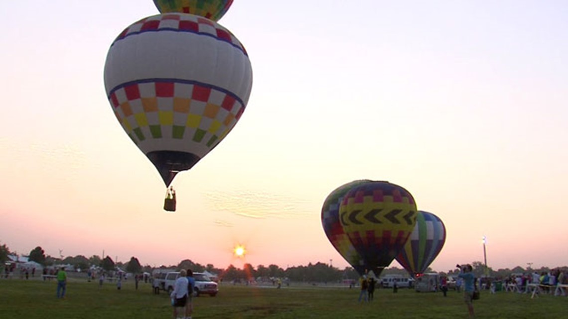 Hot air balloons launch the Indiana State Fair