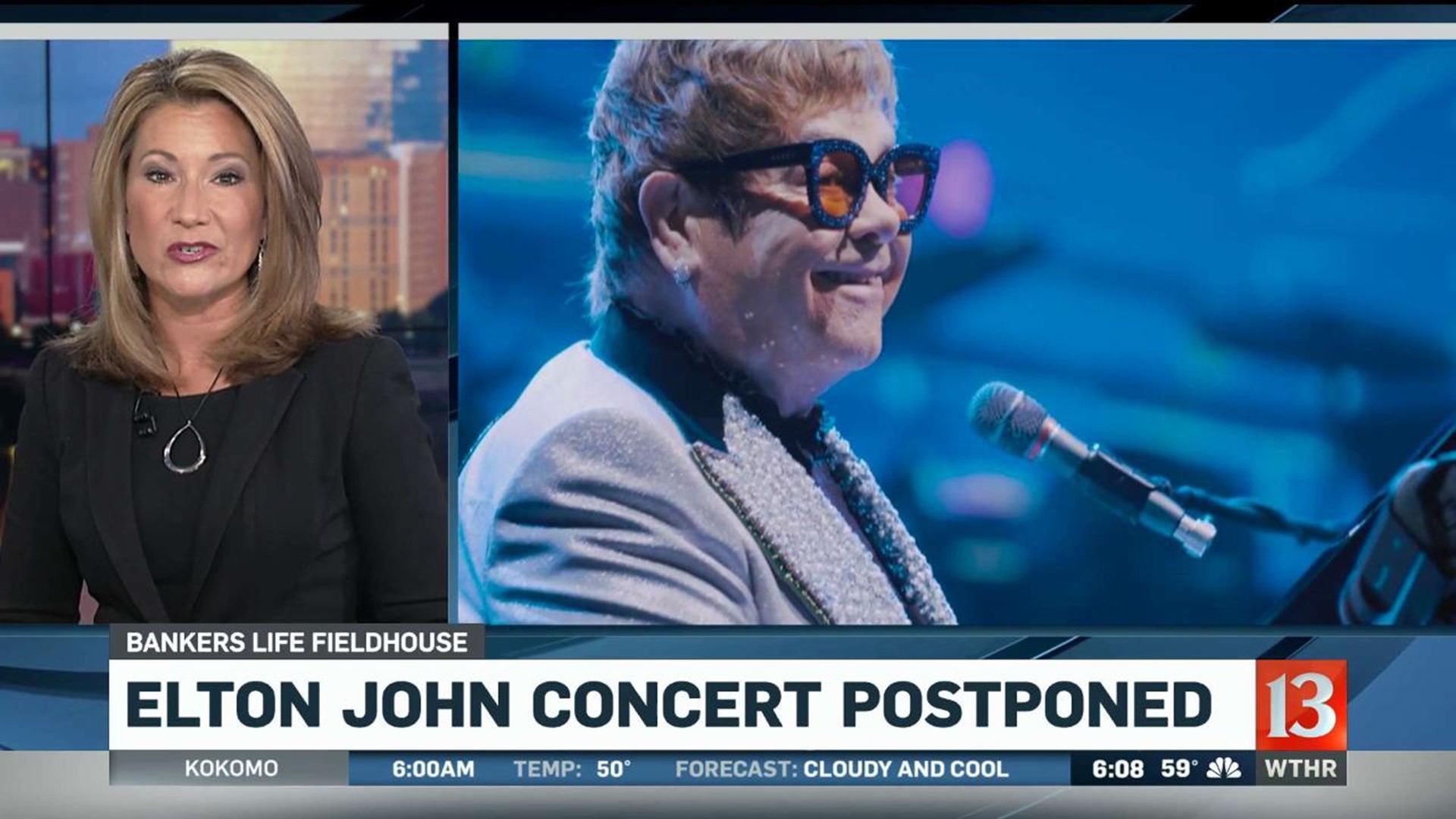 Elton John concert postponed