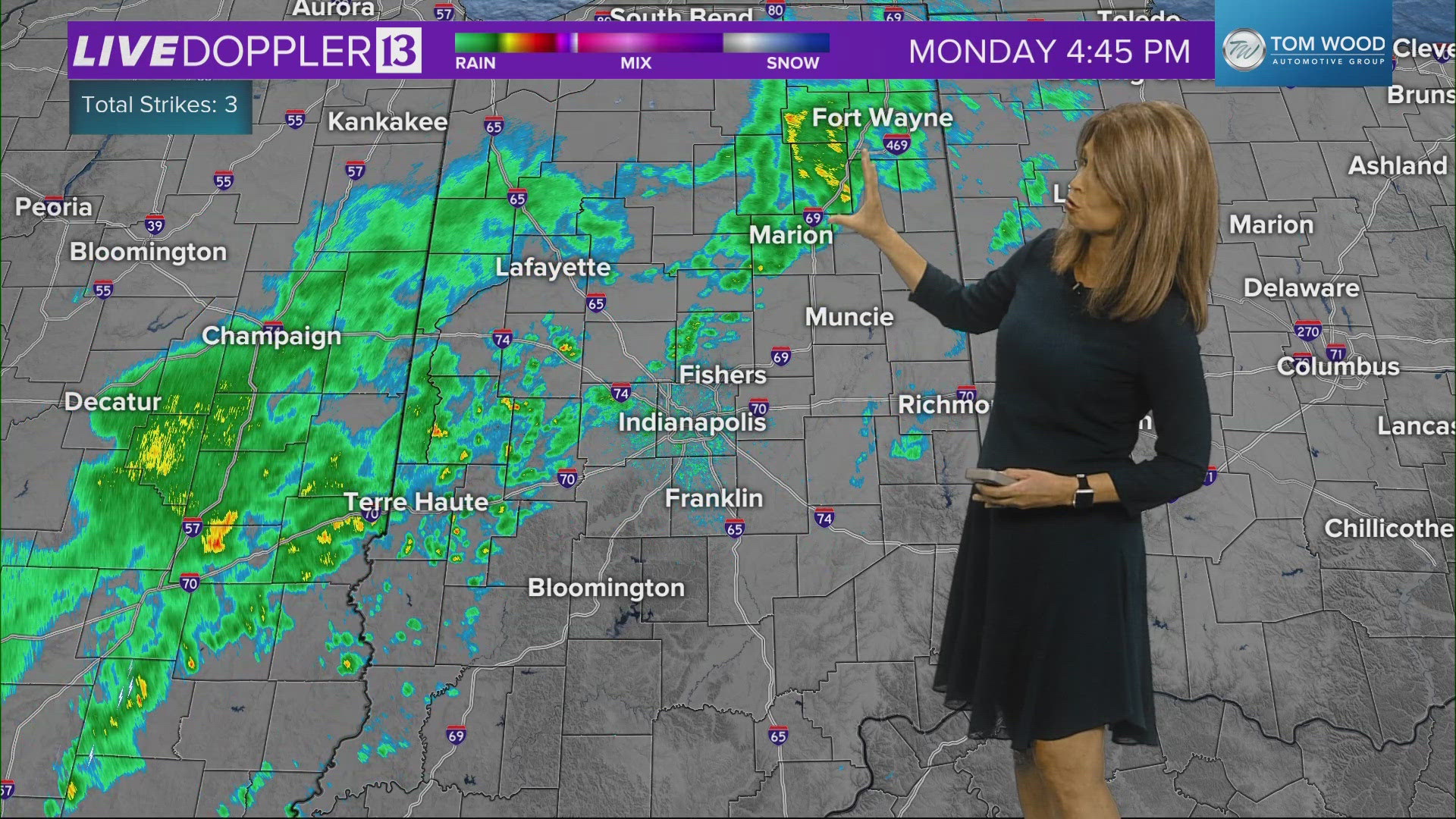 13News meteorologist Angela Buchman has the latest forecast for Election Day in central Indiana.