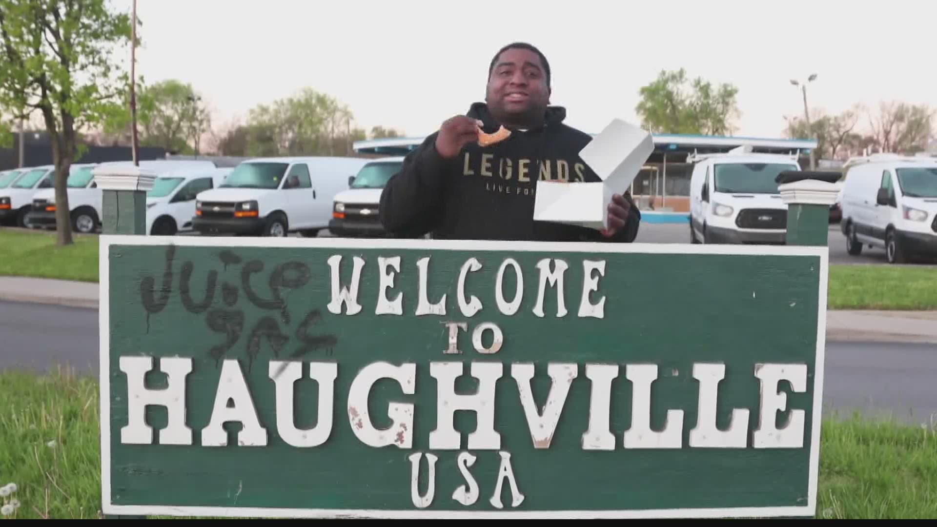 Tevin Studdard is best known for the viral music video he made celebrating Long's Donuts. But he's now using his talents to promote other hometown businesses.