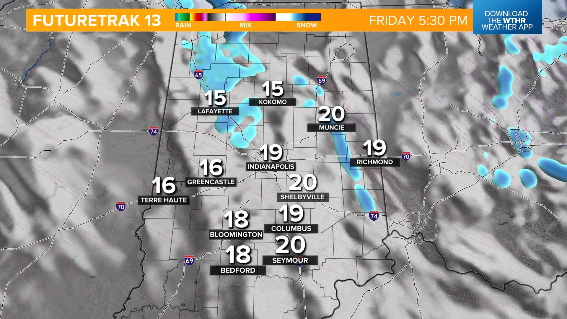 Latest timeline, totals of incoming snow system | Weather Blog | wthr.com