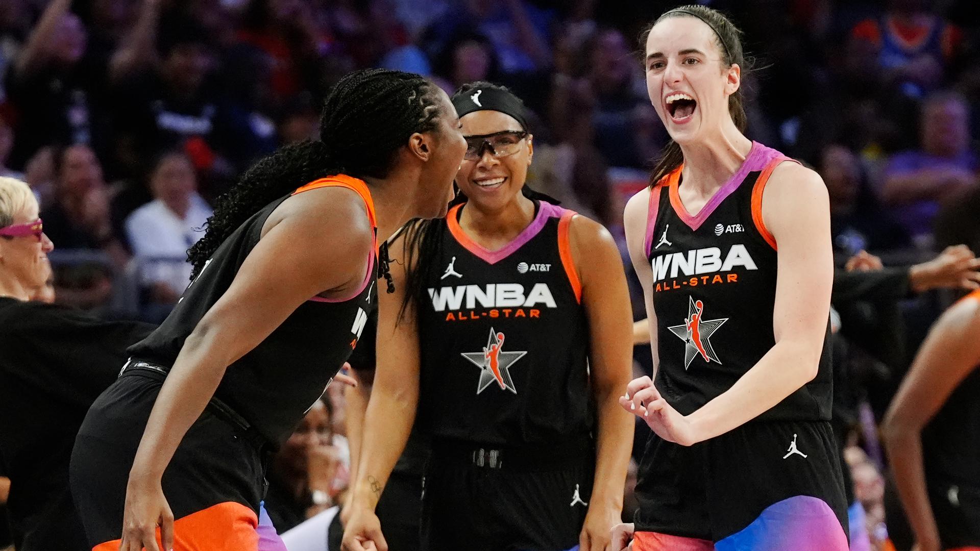 Arike Ogunbowale and Caitlin Clark lead WNBA All-Stars to 117-109 win ...