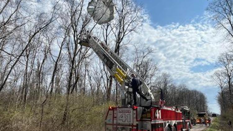Edinburgh firefighters rescue paratrooper caught in trees near Camp Atterbury