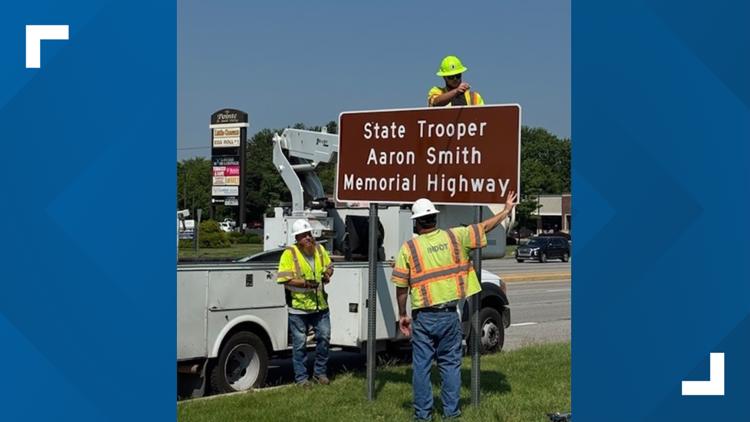 Greenwood highway named in honor of fallen Indiana State Police trooper