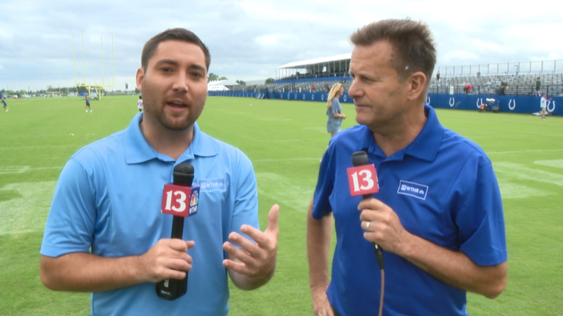 Dave Calabro and Dominic Miranda report from Colts camp in Westfield on Monday, Aug. 7, 2023.