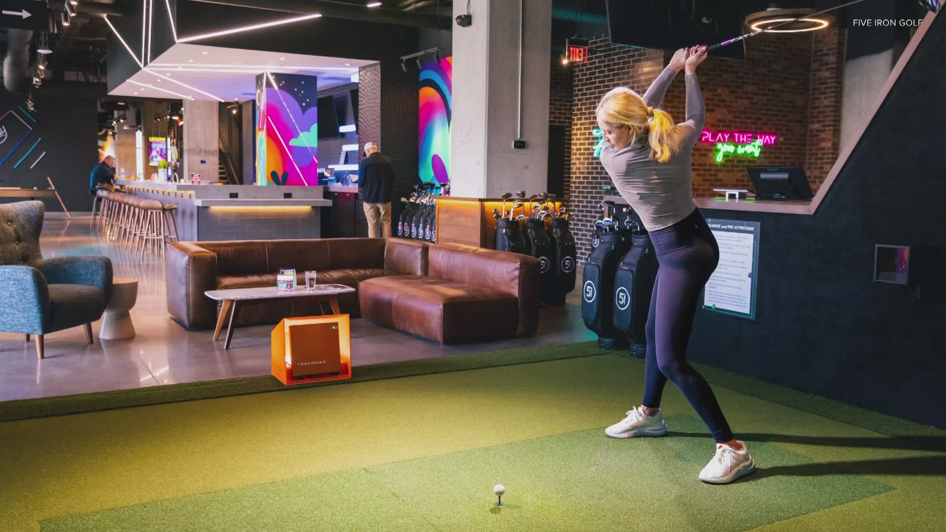 Five Iron Golfjust opened on Pennsylvania Street in downtown Indy.