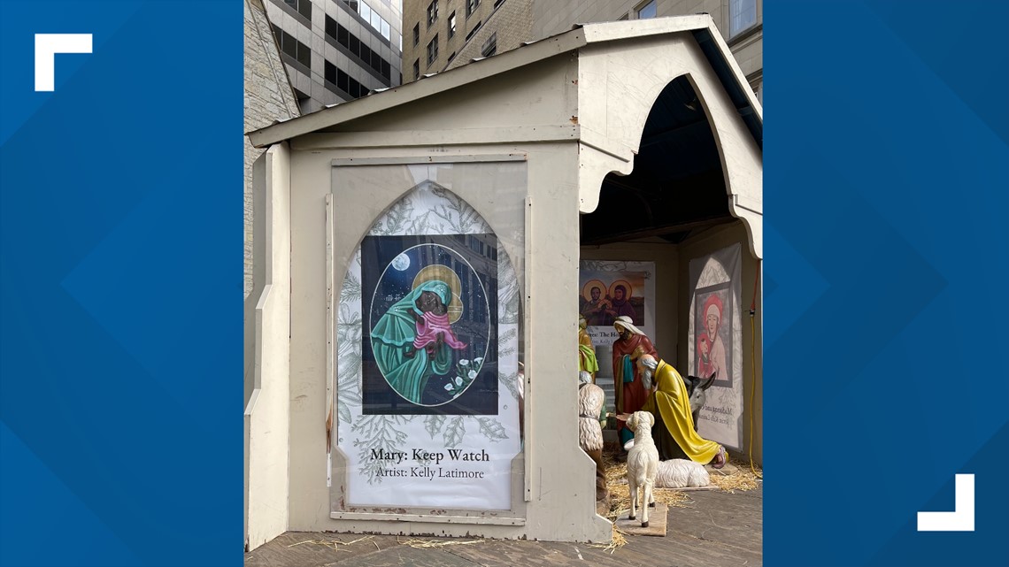 Indy church nativity display adds inclusive images