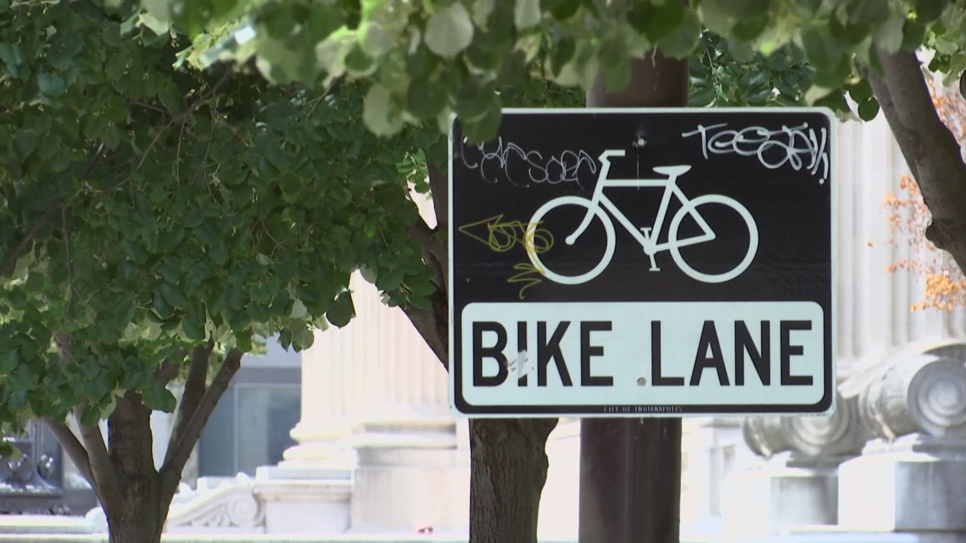 13News reporter Lauren Kostiuk details how drivers are blocking bike lanes in Indianapolis and the city's effort to put a stop to it.