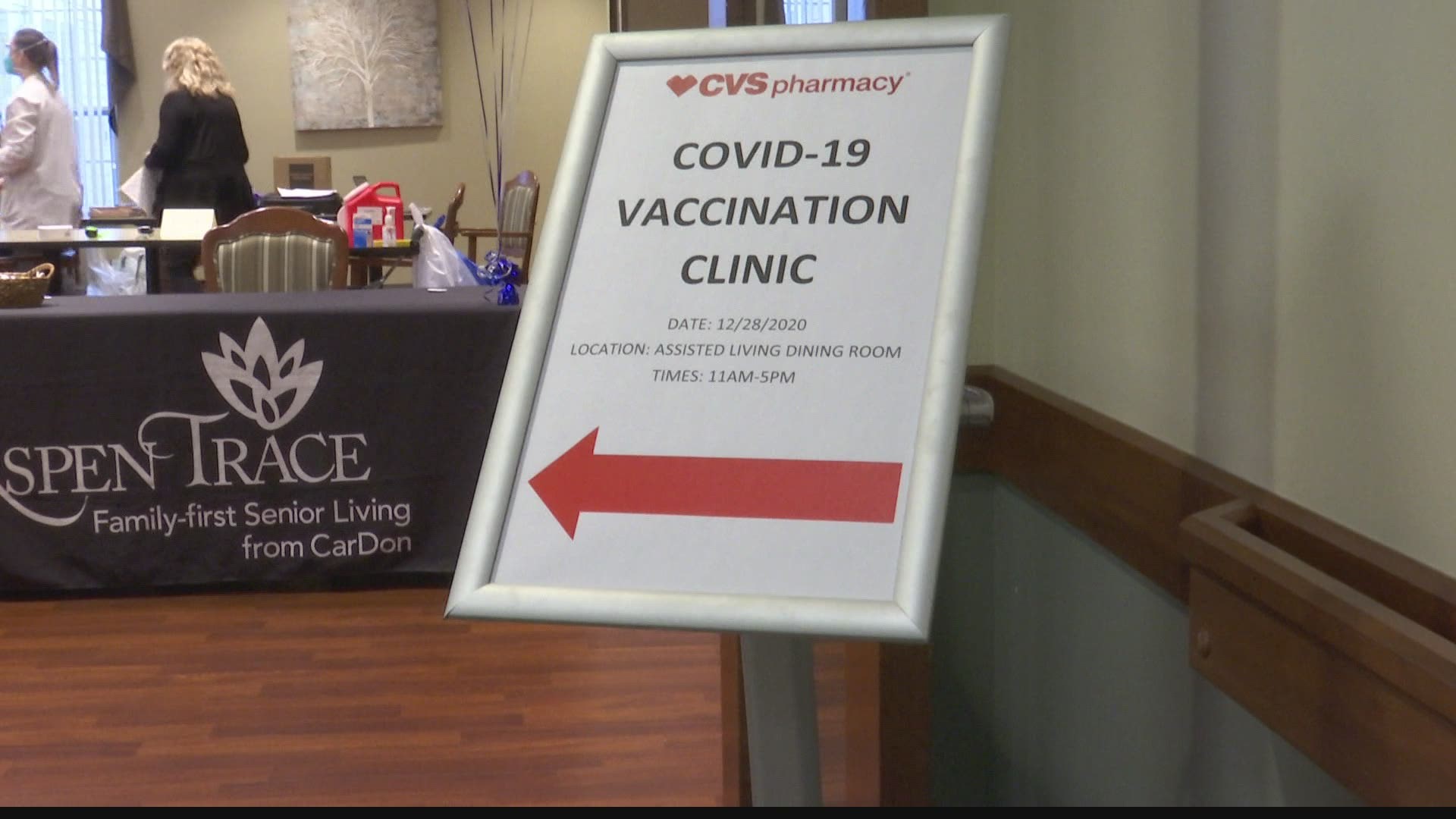 Today, some residents and workers in long-term care facilities got their COVID-19 shots.