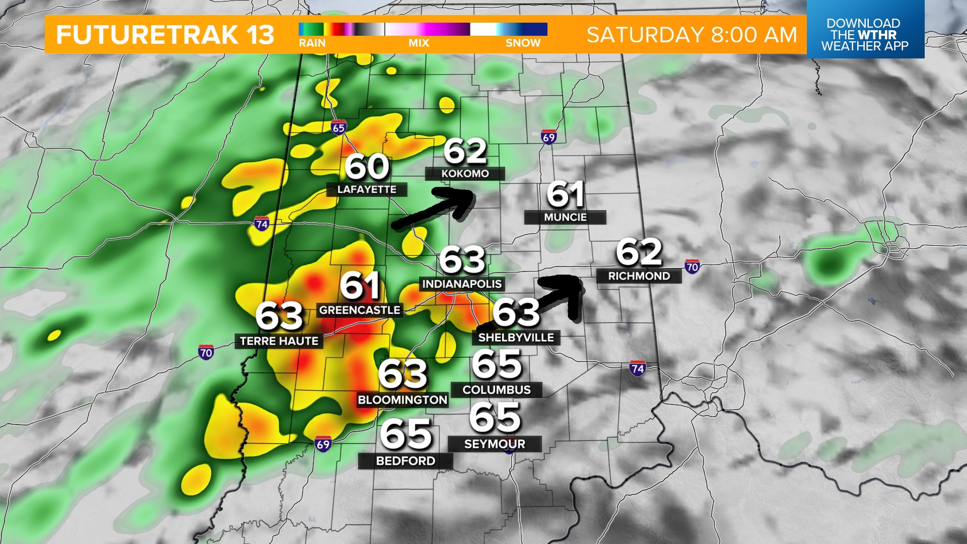 Warm and breezy Friday, stormy weather tonight and Saturday | wthr.com