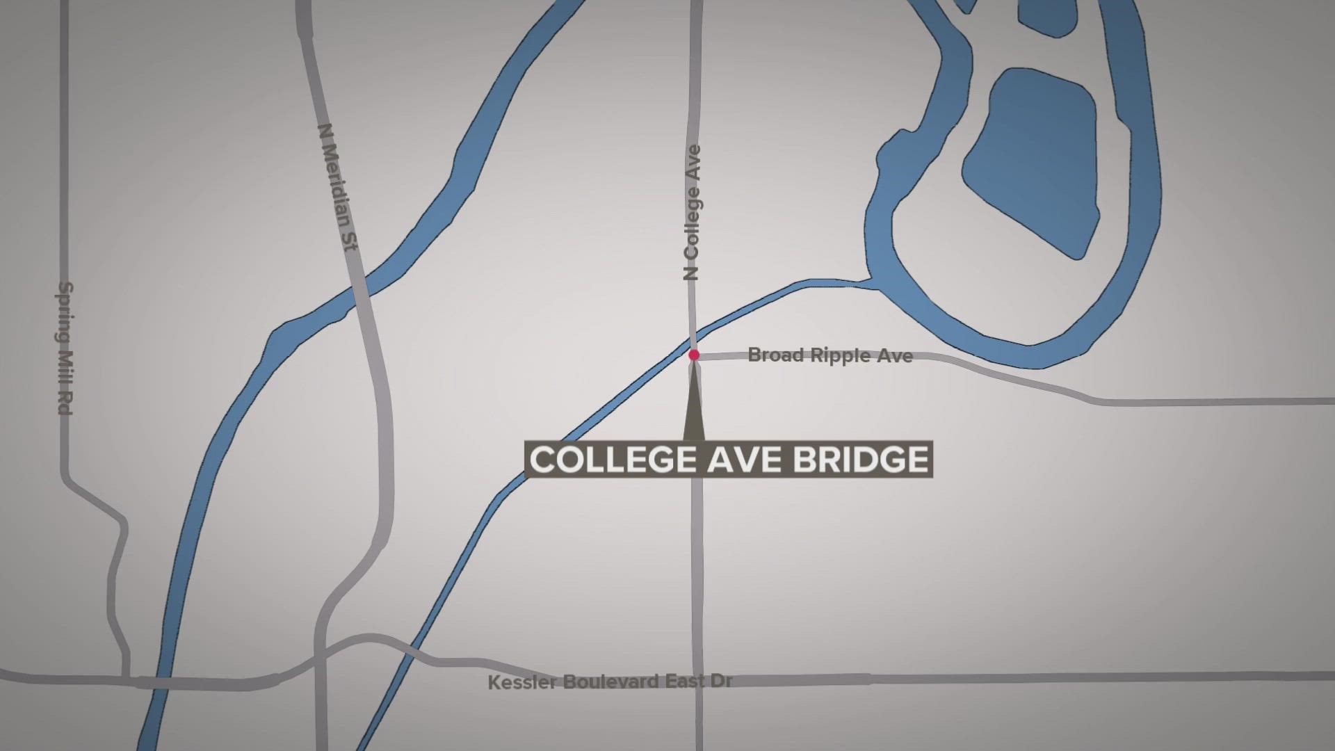 A DPW project will completely close a portion of College Avenue over the Central Canal north of Broad Ripple Avenue into the fall.