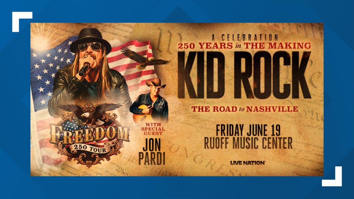 Kid Rock announces summer stop at Ruoff Music Center