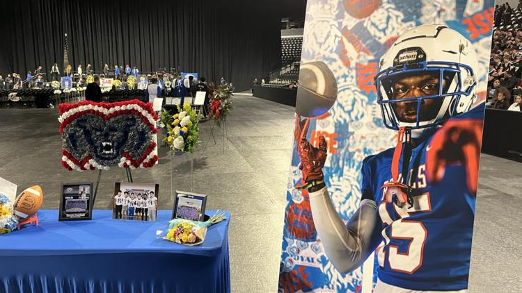 Family, friends, classmates and teammates remember star football player from Fishers