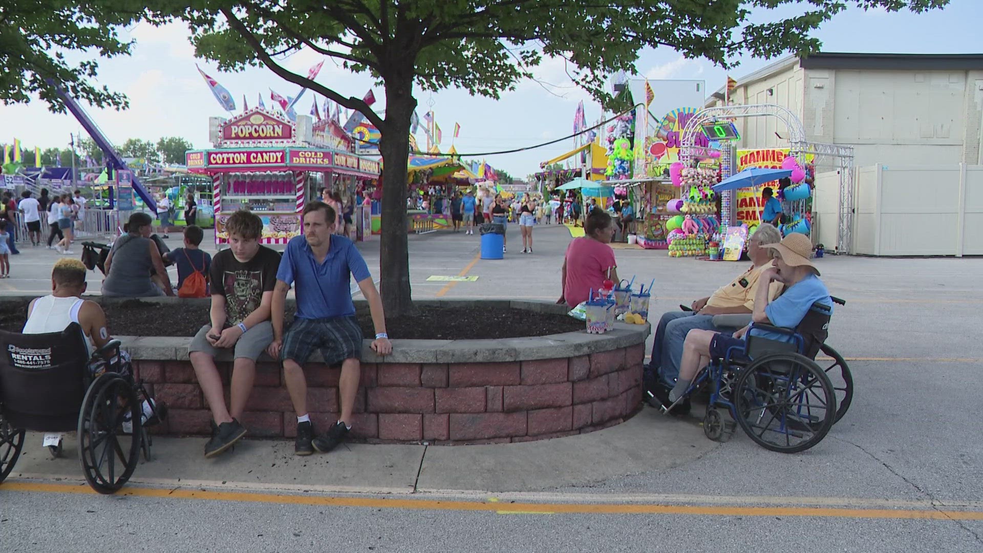 Fairgoers braved the heat on Opening Day at the 2023 Indiana State Fair.