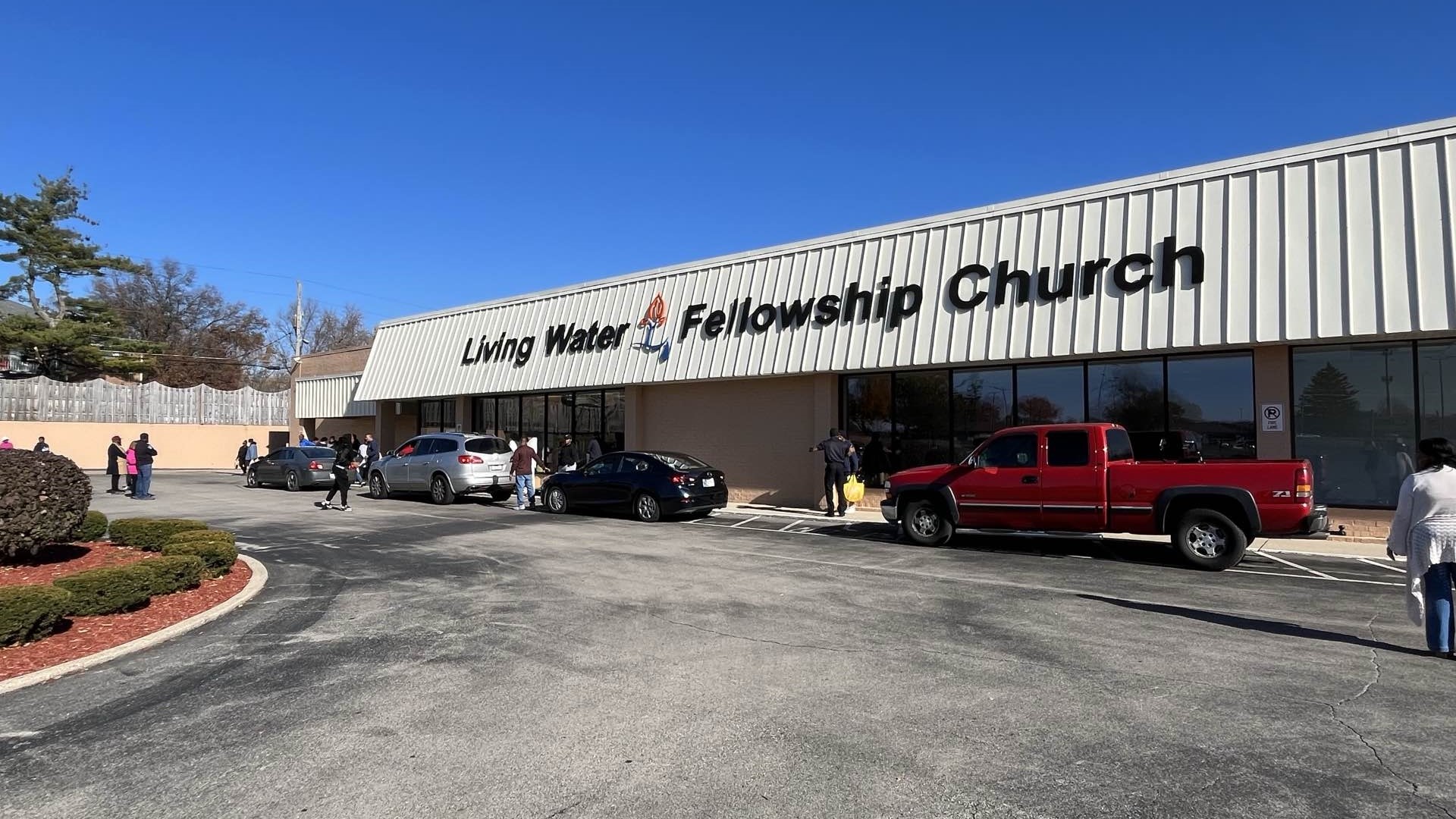 Living Water Fellowship Church gave out food to over 300 families.