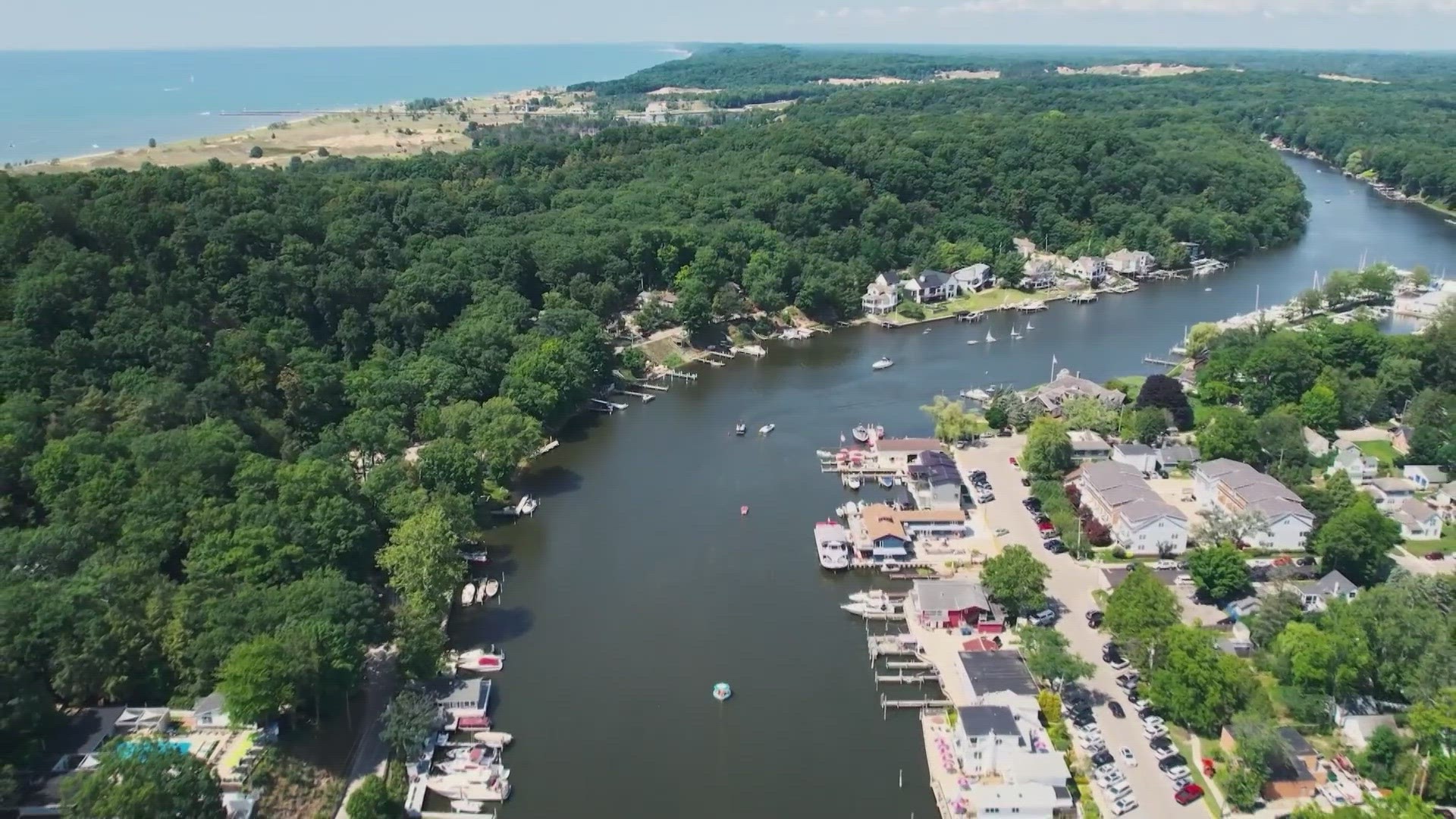 Both the Star Of Saugatuck and the Chain Ferry make up the waterborne fabric of this longtime tourist town.