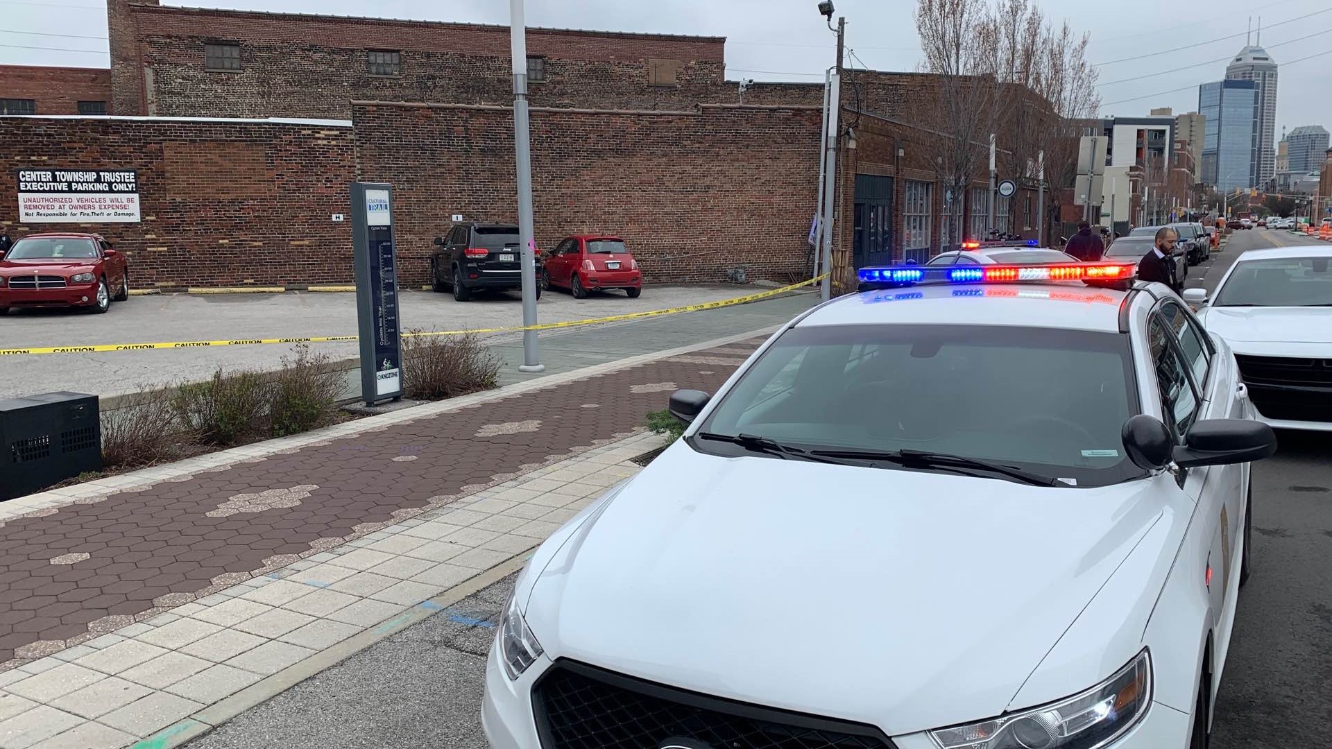 A person shot near the Bottleworks District in downtown Indianapolis was in critical condition after being taken to the hospital.