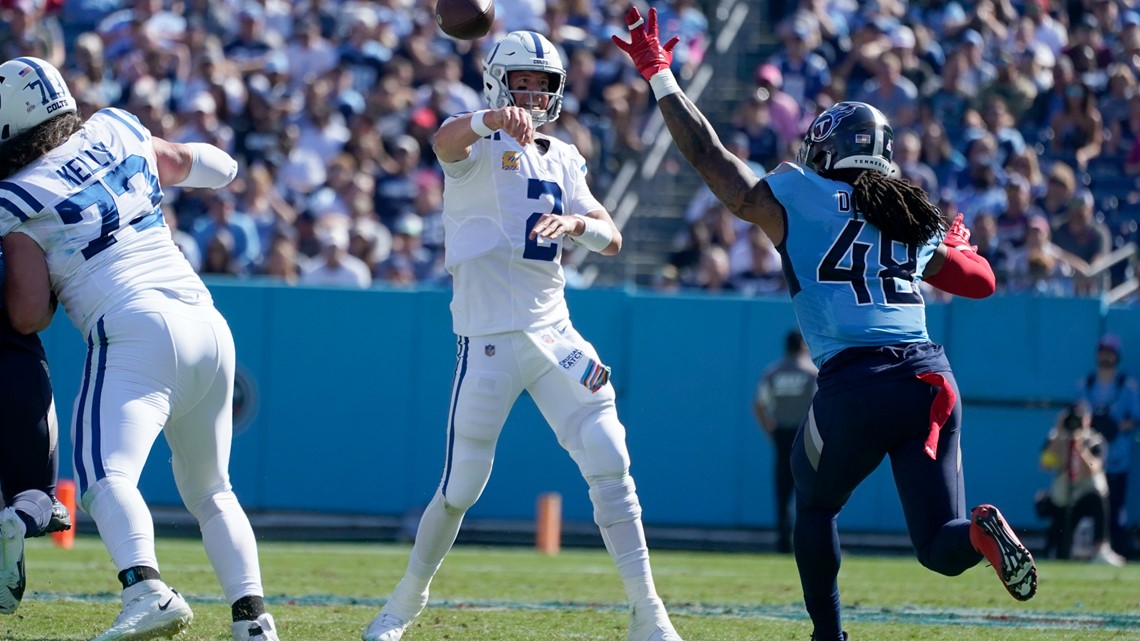 Indianapolis Colts fall 19-10 to Tennessee Titans in Week 7