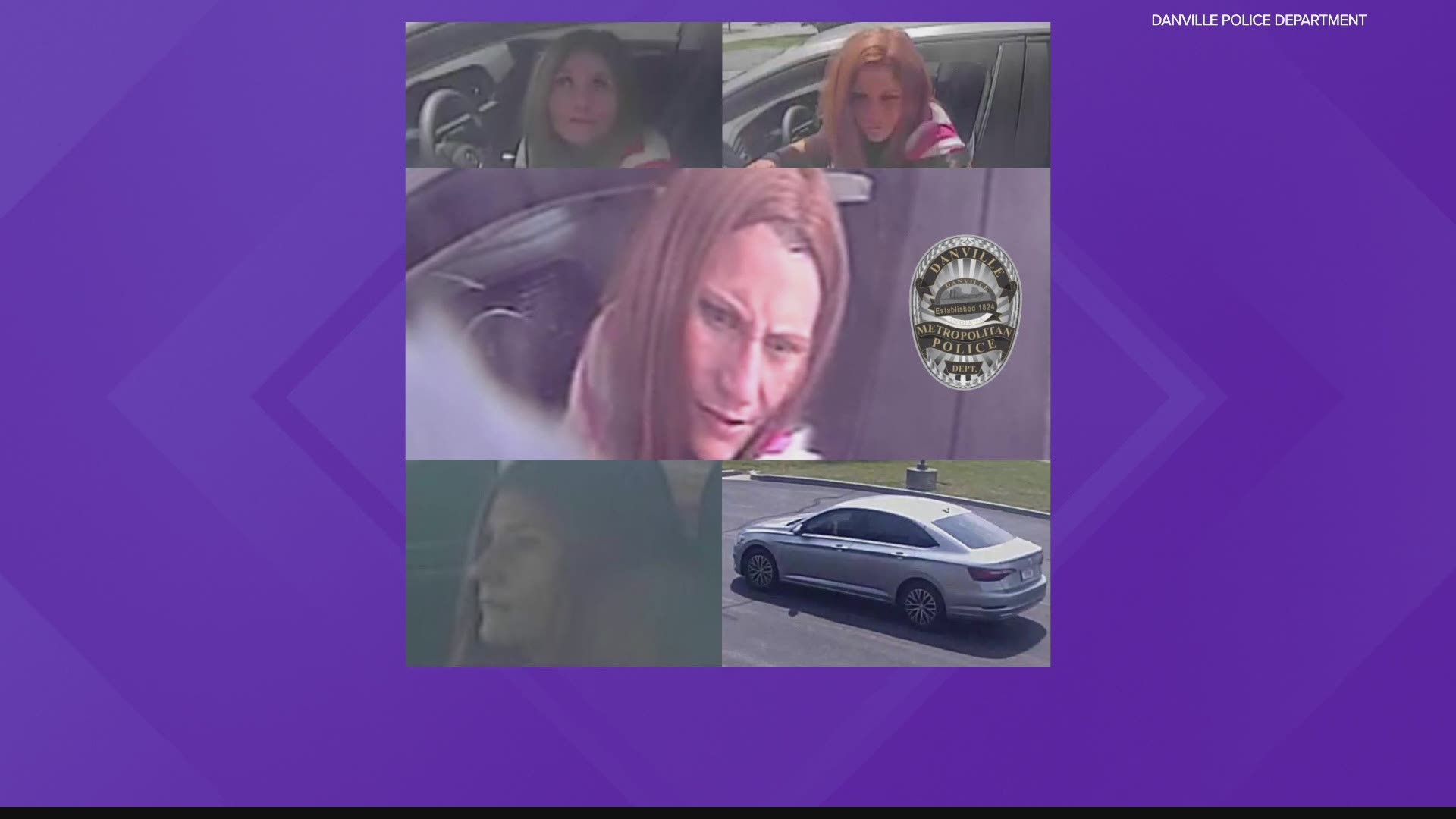 Police in Danville are looking for a woman accused of withdrawing $10,000 from banks across Hendricks County using items stolen from a woman's purse.