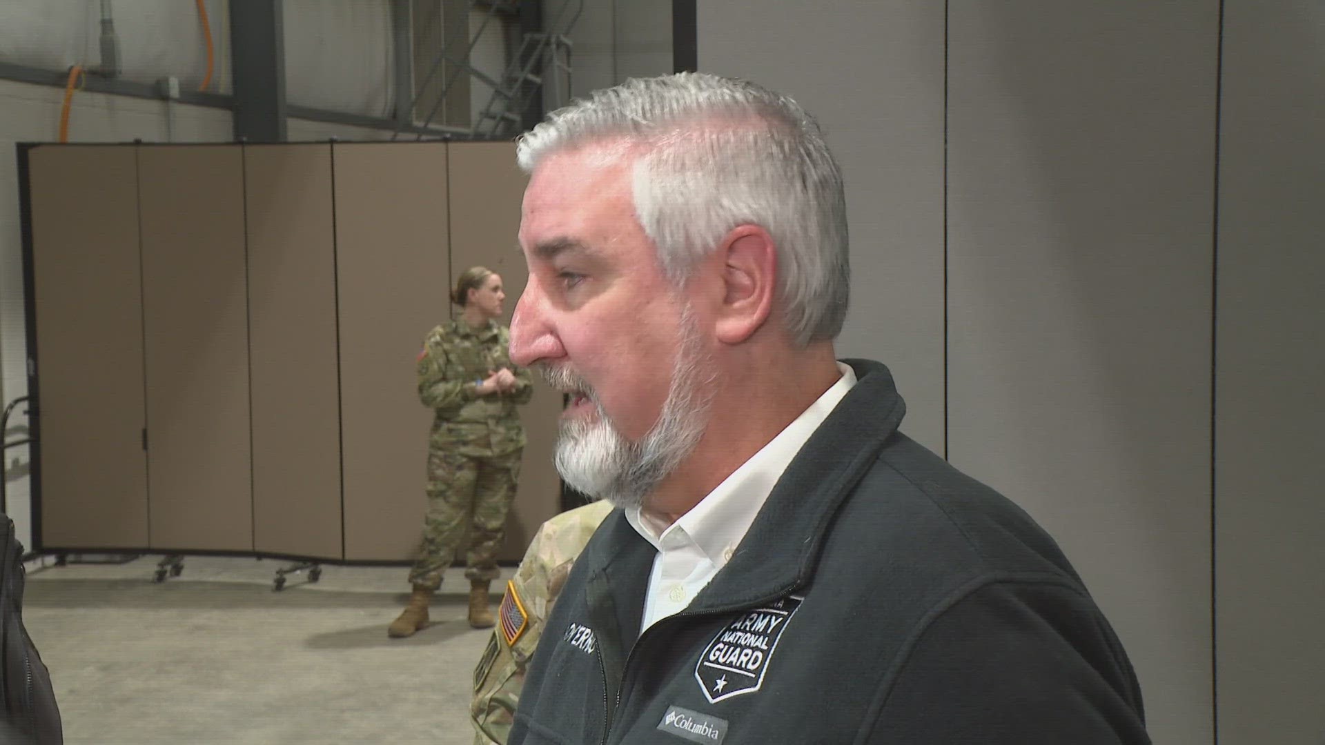13News reporter Emily Longnecker reports from Edinburgh where the Indiana National Guard is ready to deploy to Texas.