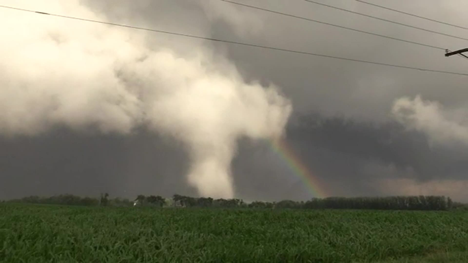 Rainbow appears next to tornado in Illinois | wthr.com