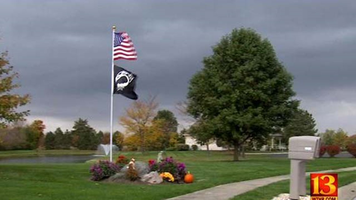 Greenfield Flagpole Fight Resolved Couple Will Keep Flag Flying Wthr Com