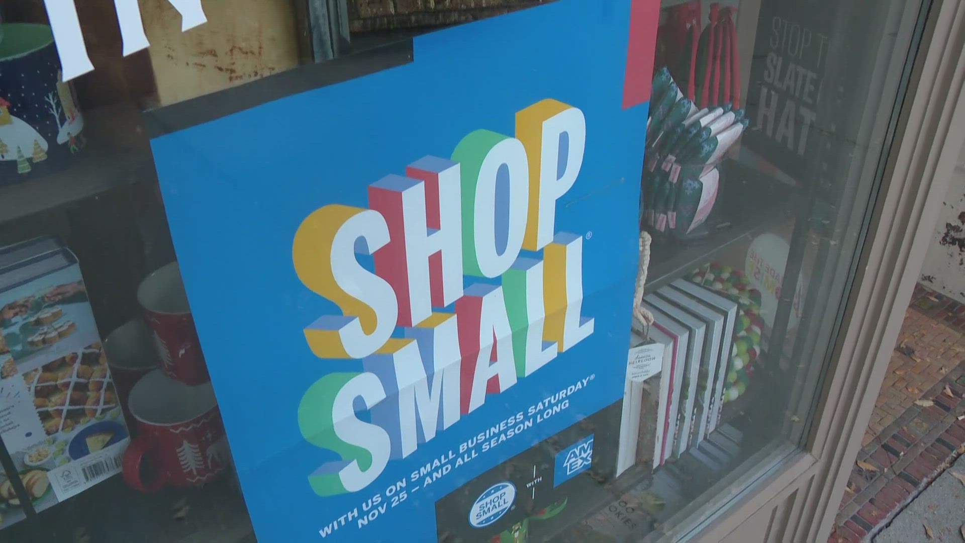 13News reporter Anna Chalker talks with Kristin Kohn, the owner of Silver in the City on Mass Ave, about the impact of Small Business Saturday.