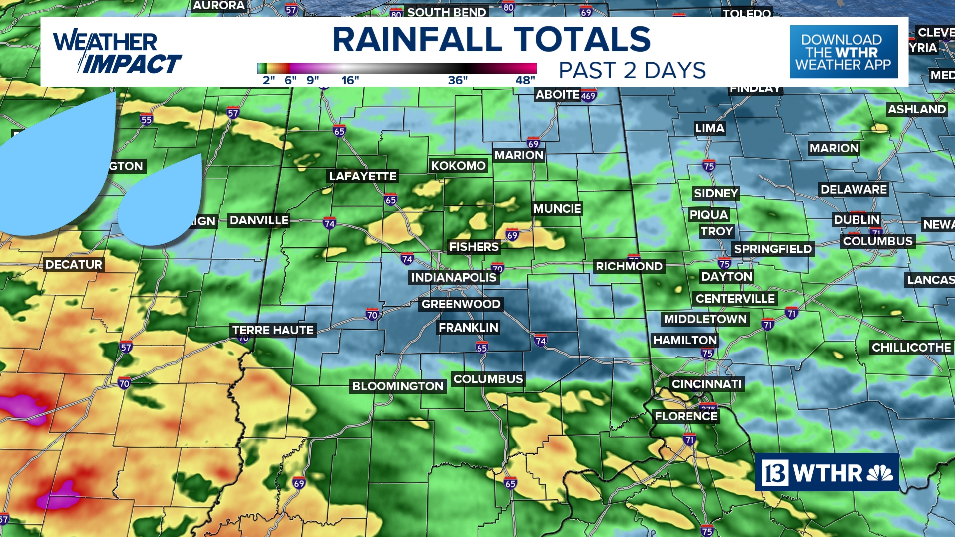How much rain did we pick up this weekend? | 13Weather Blog | wthr.com