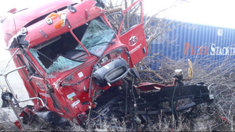 Semi crash affecting traffic near Taylorsville exit | wthr.com