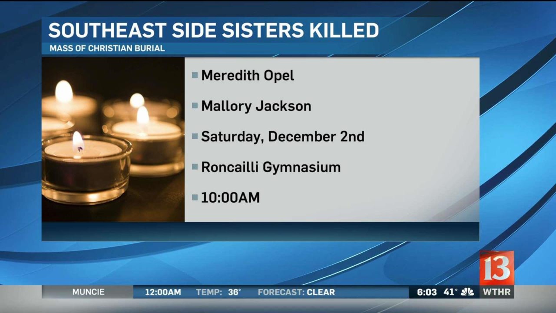 Funeral for two sisters murdered