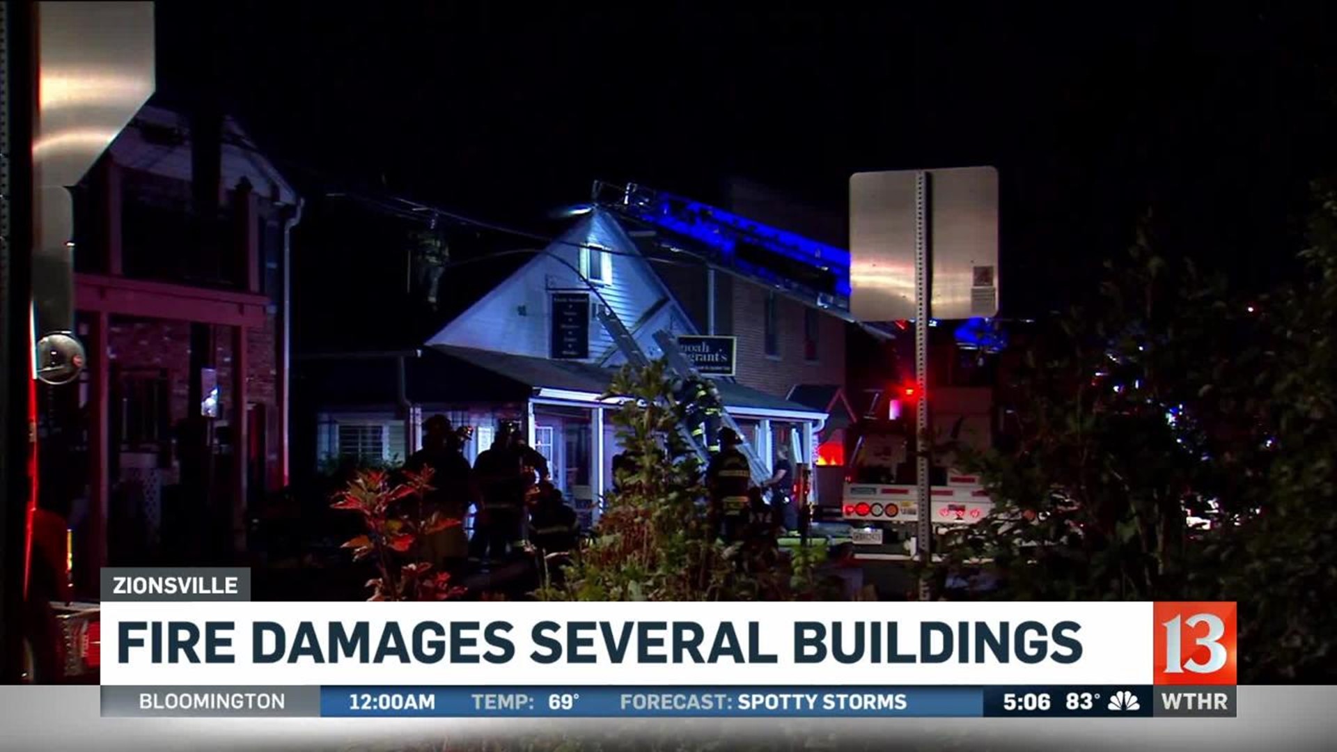 Zionsville building fire ruled accidental