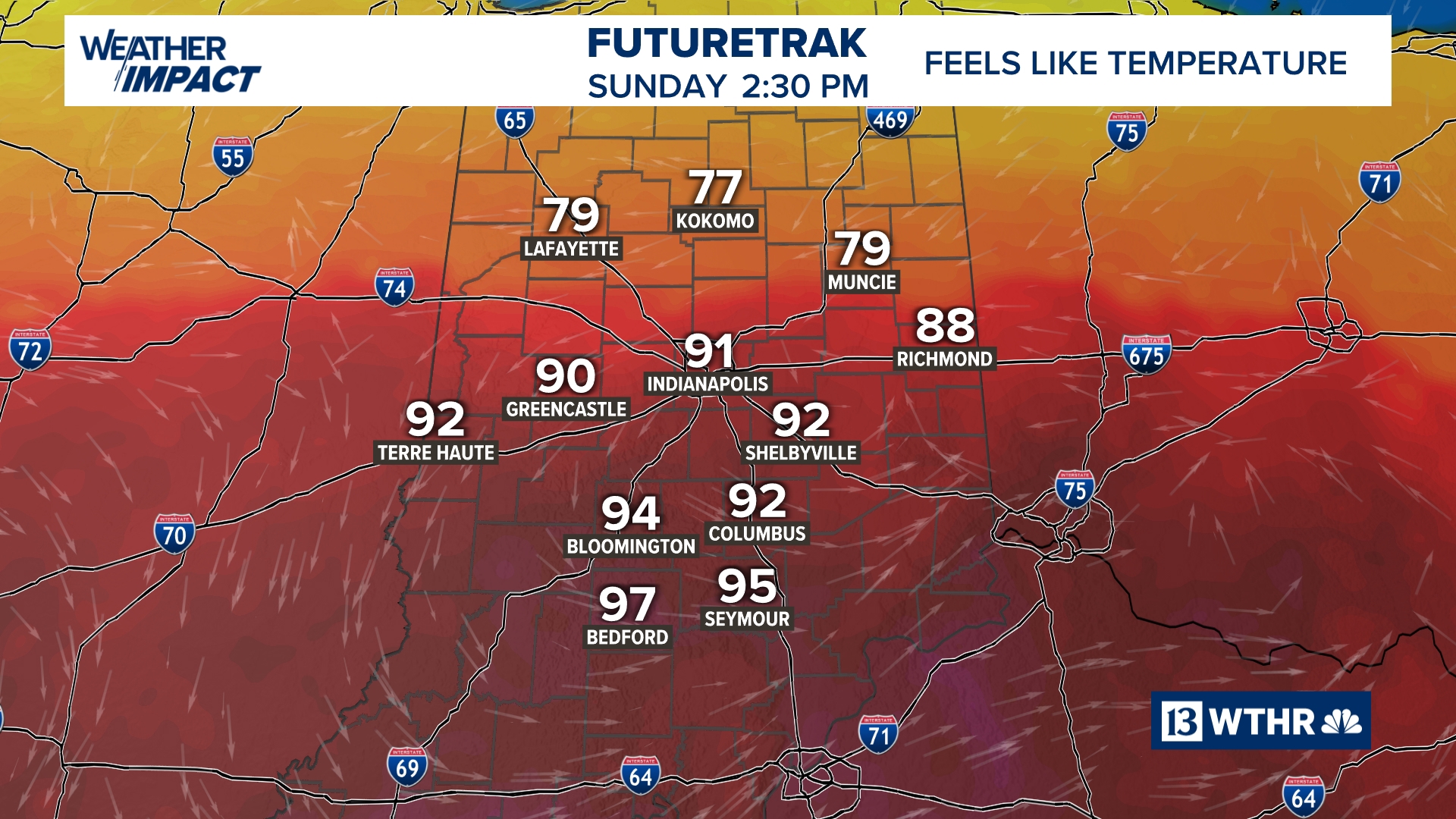 Hot Weather Indiana One Last Hot, Muggy Day Before Cool Change | 13Weather Blog | wthr.com