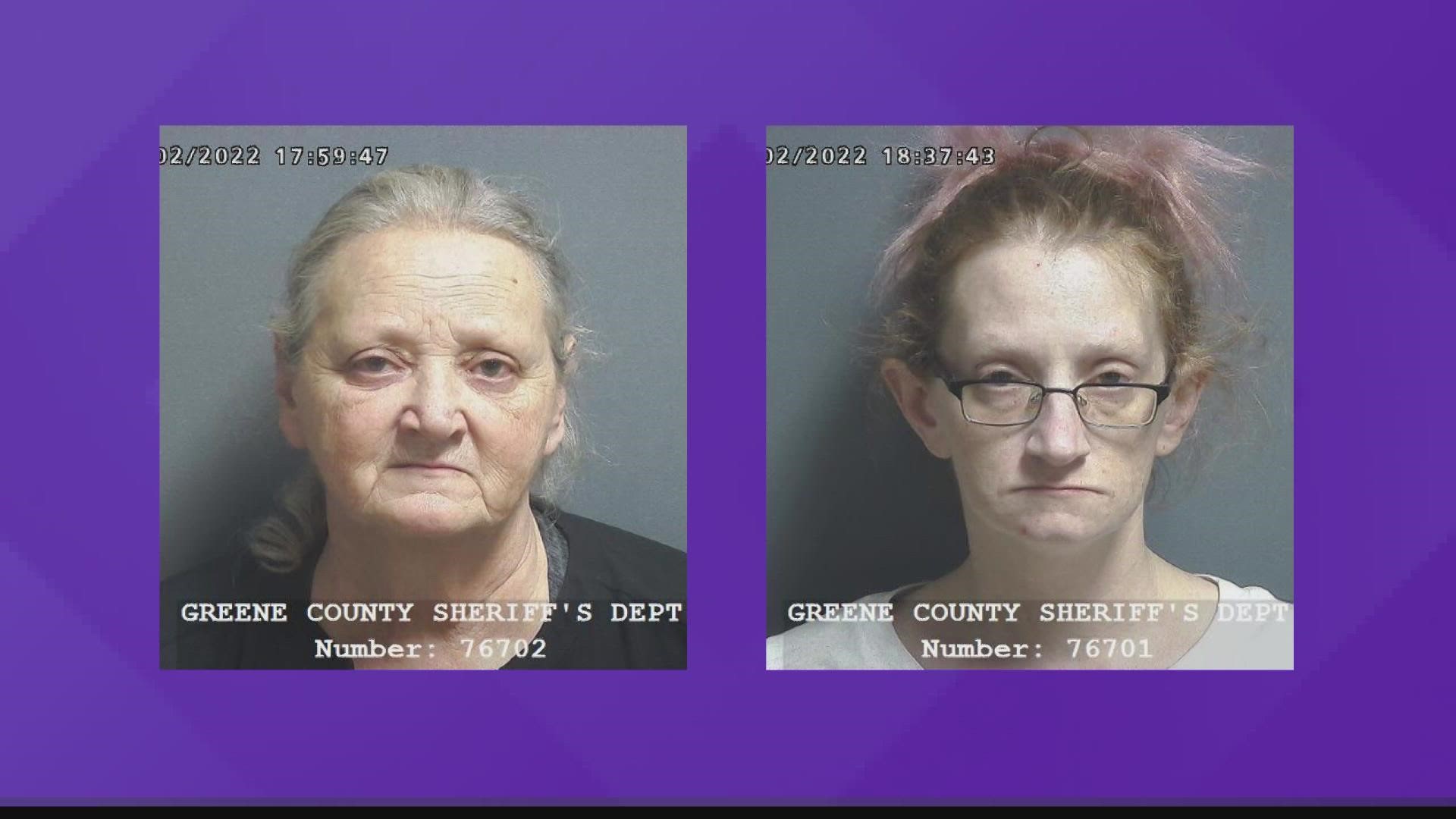 Kelly Porter, 36, and Phyllis Porter, 63, were arrested for outstanding warrants from multiple counties. Charges related to the cemetery thefts are pending.