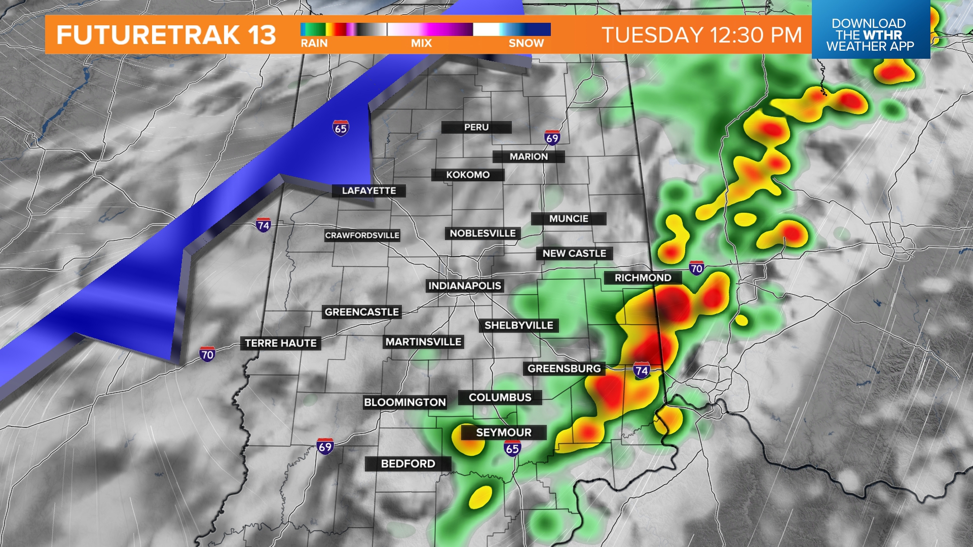 Weather Impact Alert: Most of Indiana under Level 2 threat for Tuesday ...