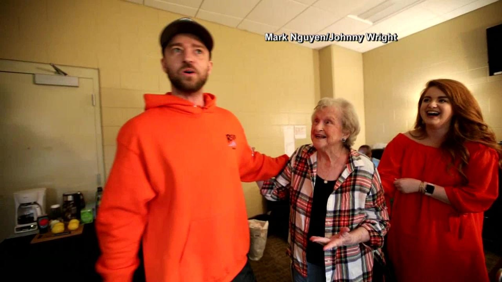 Justin Timberlake meets grandmother