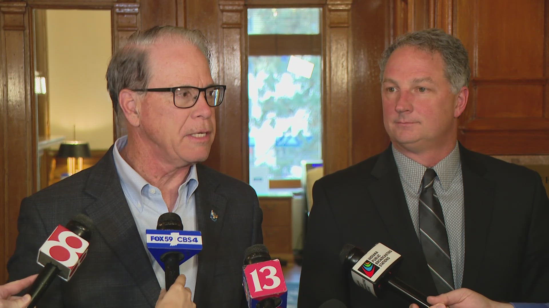 The two state leaders say a meeting Monday evening focuses on property tax relief. 