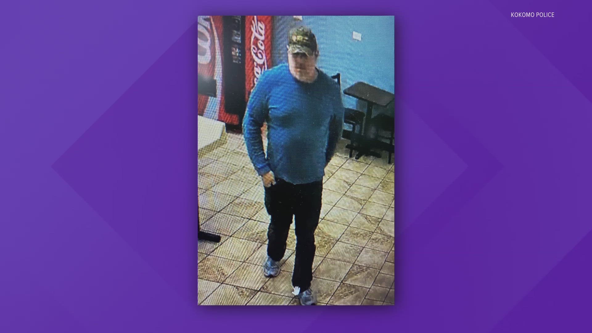 Kokomo police are looking for a man they say stole from a laundromat.