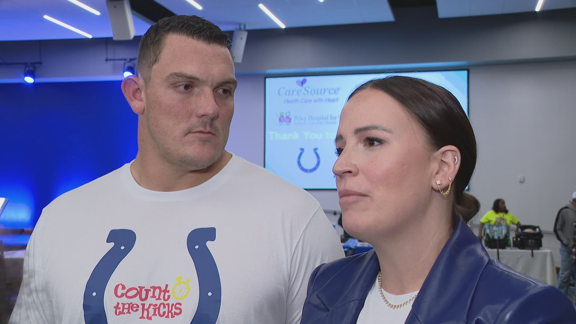 The Colts center and his wife have been active in advocacy work.