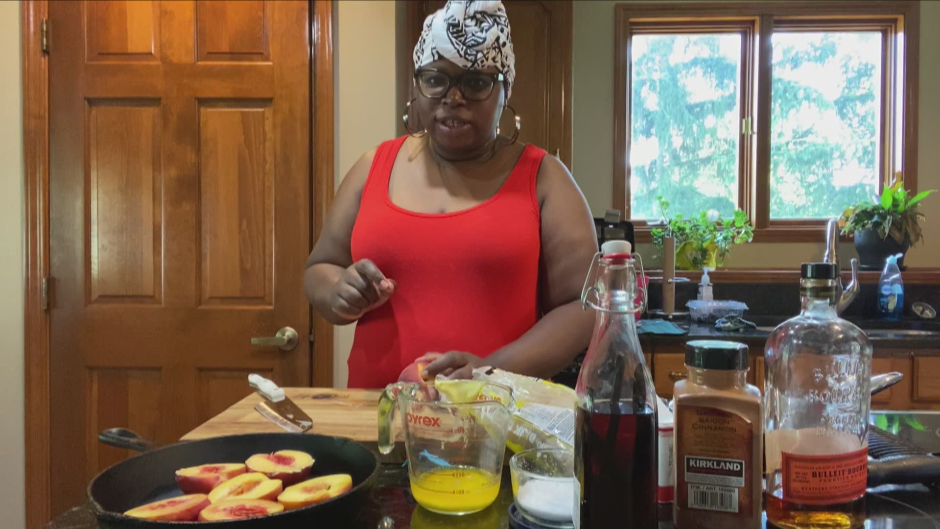 August is National Peach Month and Chef Tanorria Askew is helping you celebrate with a delicious recipe.