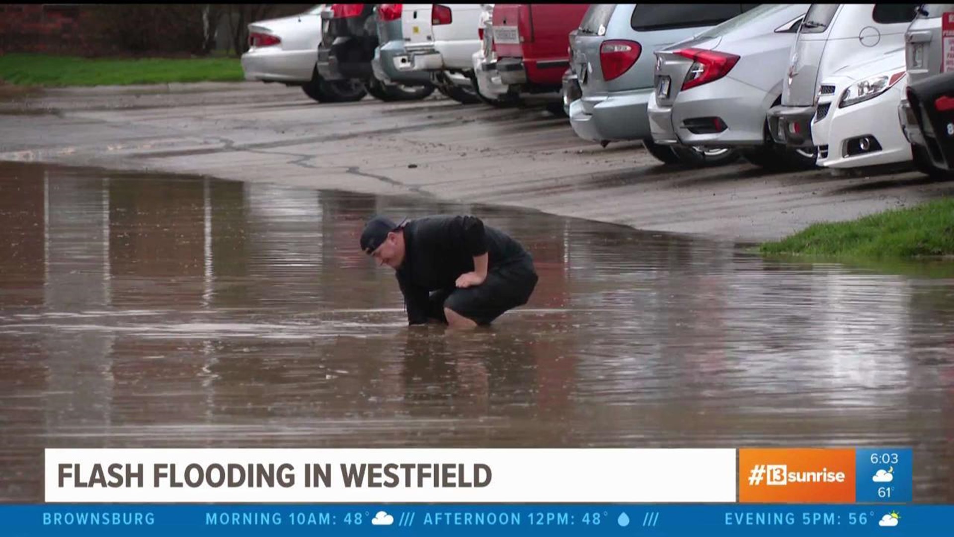 Severe weather brings flooding, hail to north central Indiana
