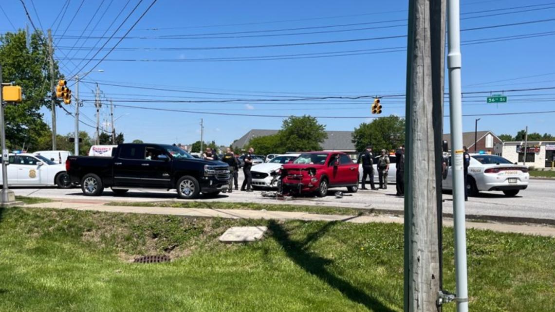 Minor injuries reported after park ranger's vehicle involved Indianapolis crash