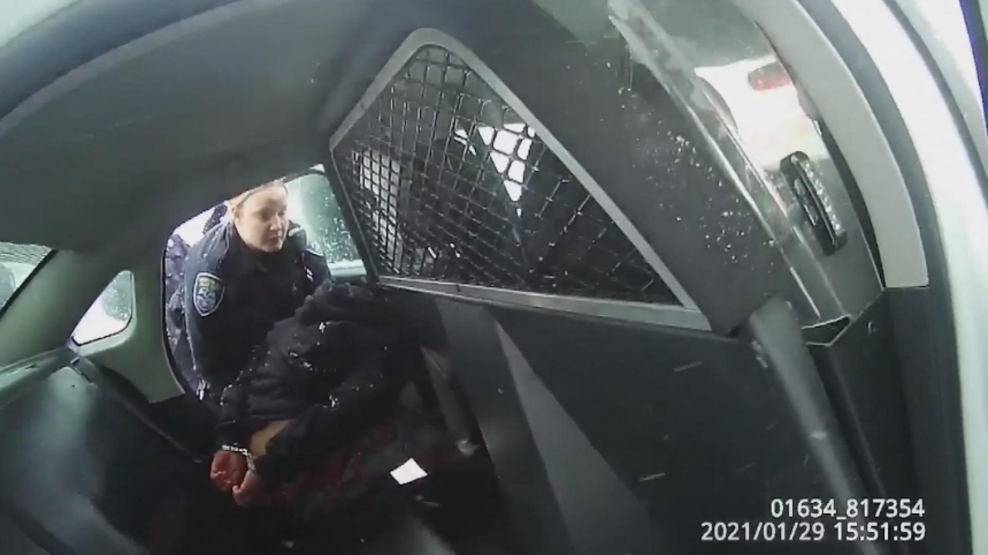 Watch New York Police Officer Pepper Sprays 9 Year Old Girl In Police Car