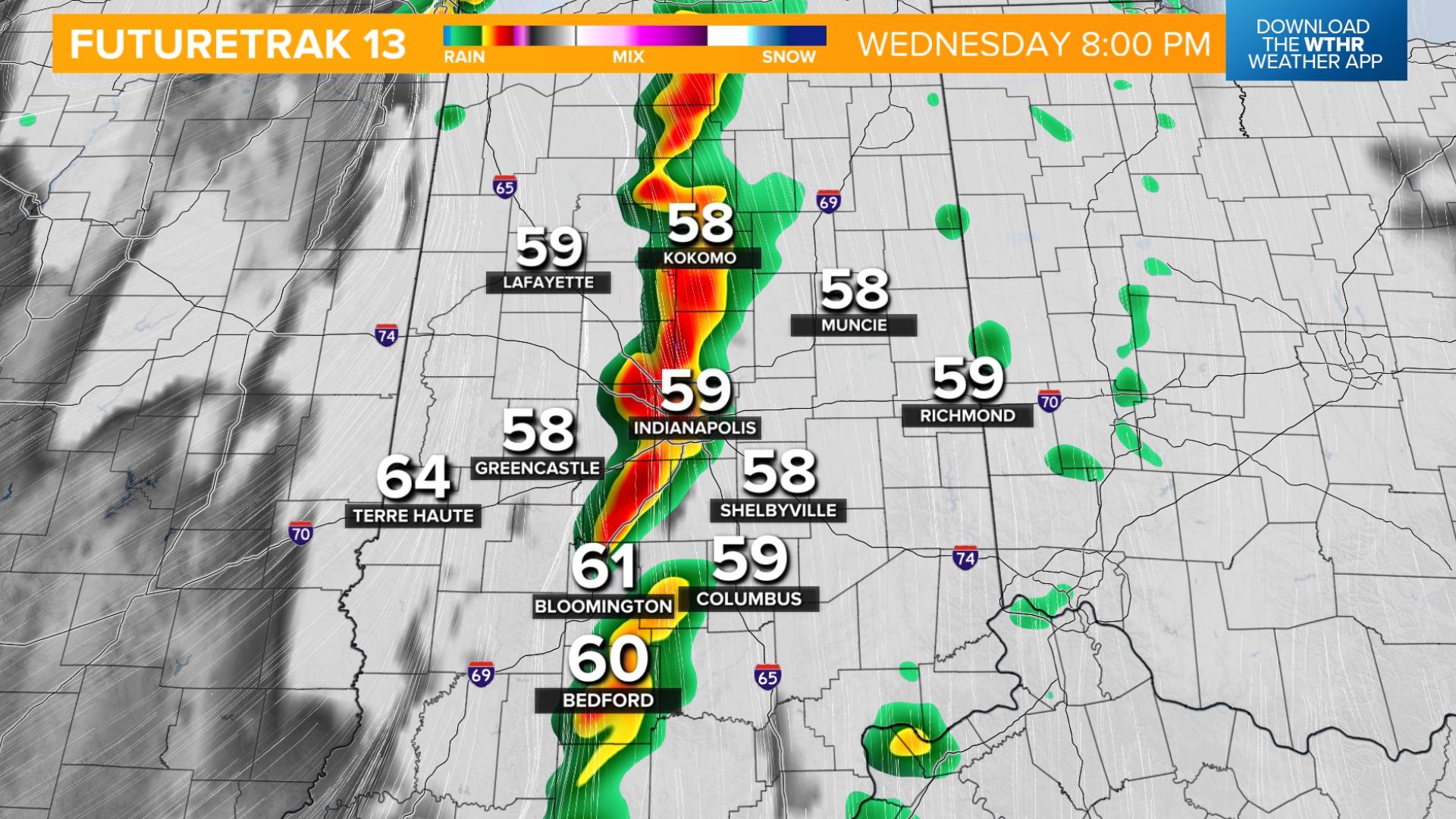 Weather Impact Alert: Severe storm risk tonight in central Indiana ...