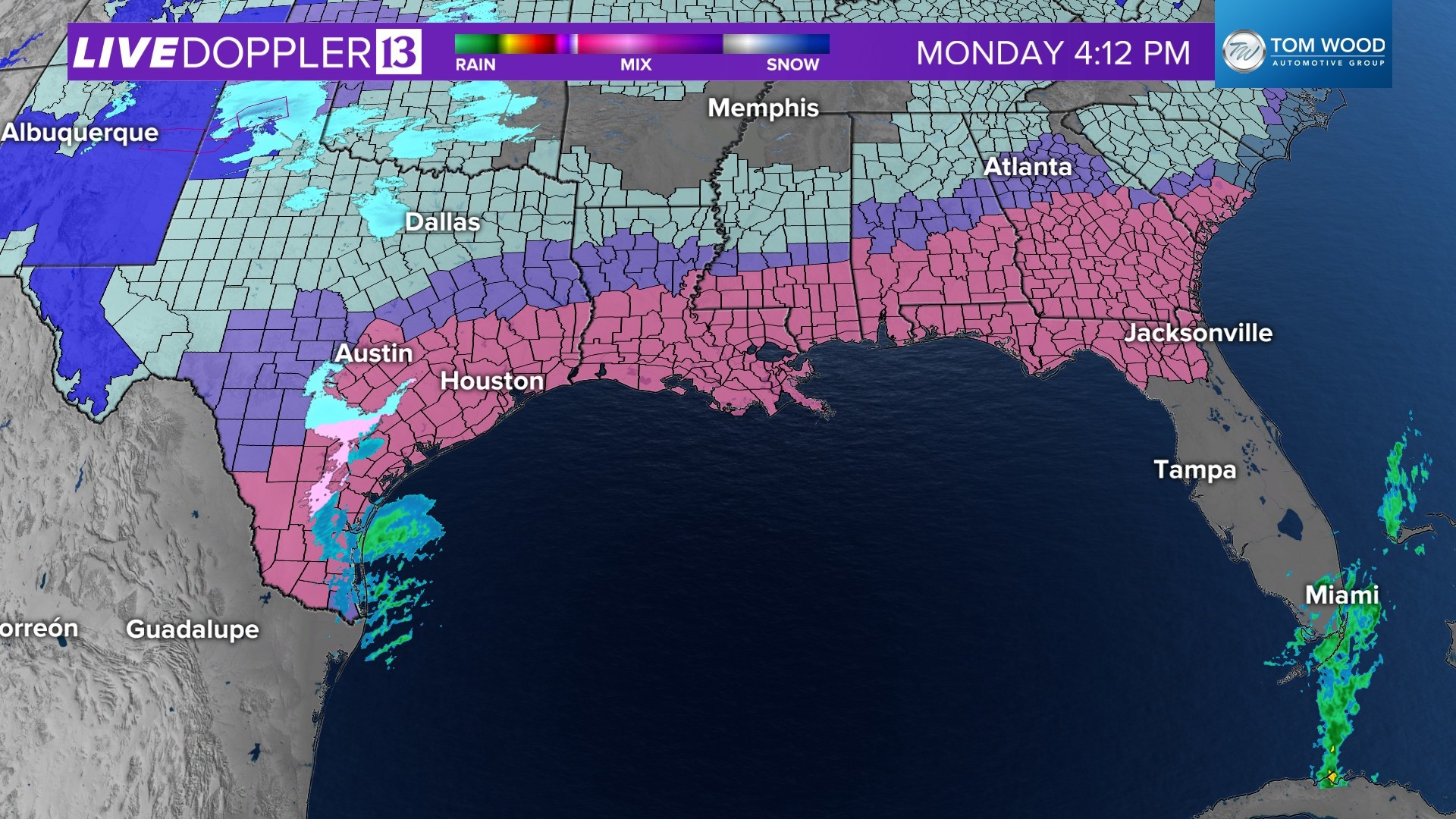 Gulf Coast gets winter storm Jan. 20, 2025