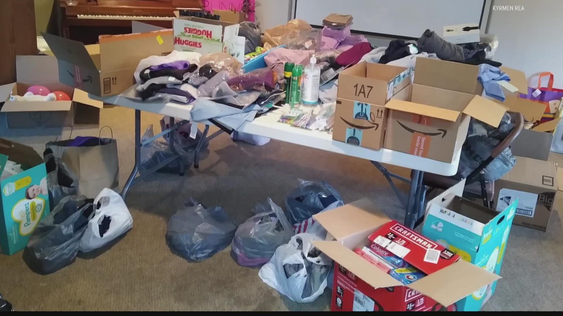 Several communities and churches in Johnson County have been collecting donations for the hundreds of Afghan evacuees currently living at Camp Atterbury.