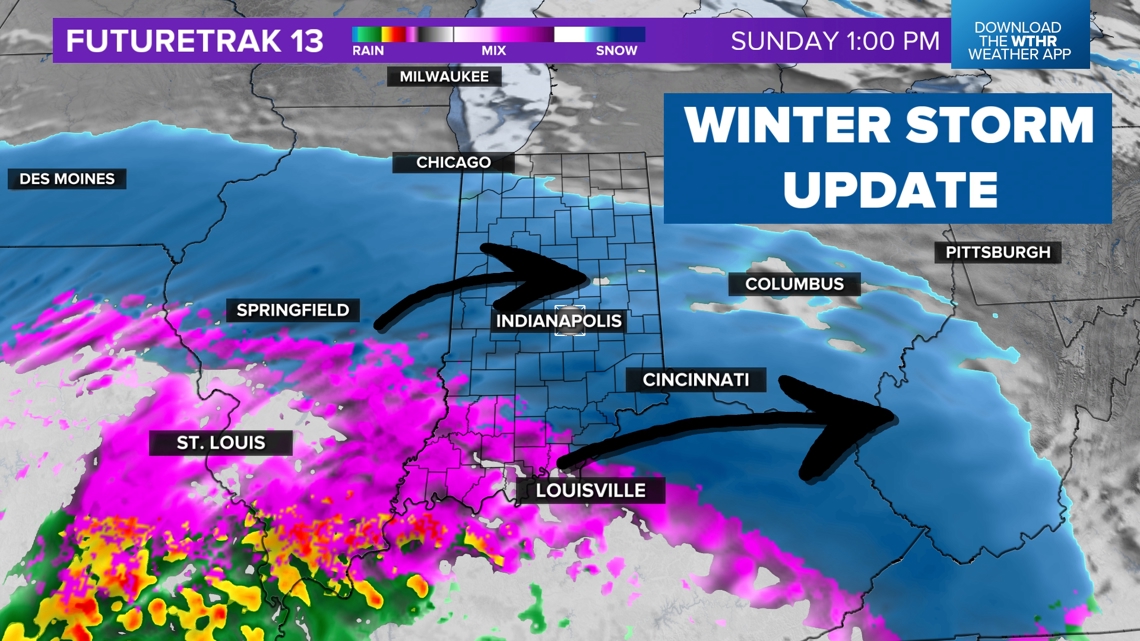 Saturday evening update on incoming winter storm | Weather Impact Alert ...