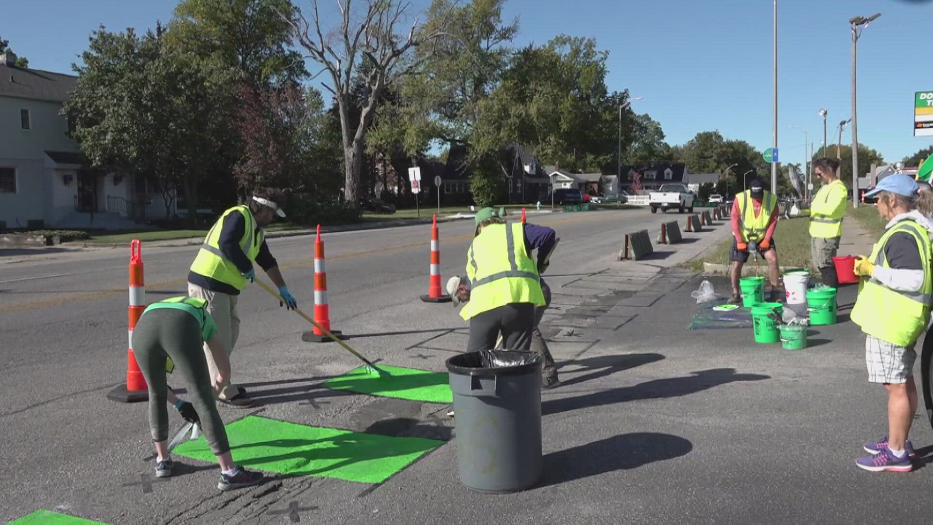 Indy's "Neighborhood Infrastructure Program" provides residents to raise half the money for infrastructure projects while the city pays the rest.