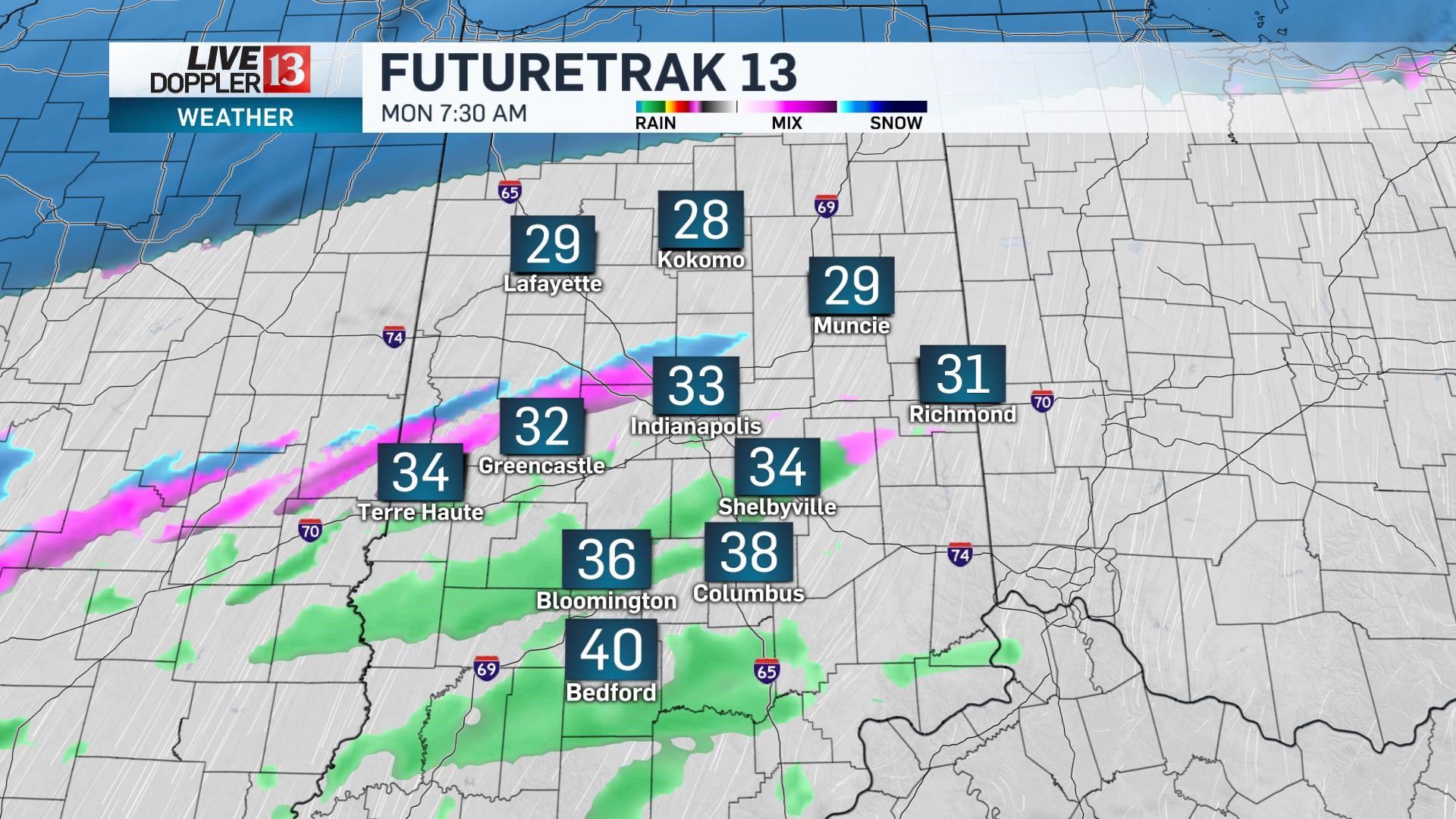 First Accumulating Snow Arrives Monday - Weather Blog | Wthr.com